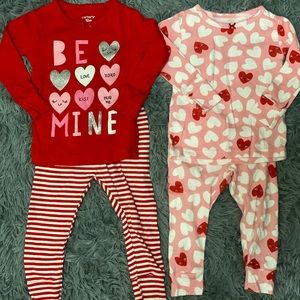 12m valentine’s day Pj bundle